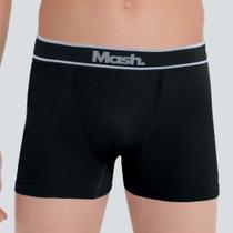 Kit 2 cuecas boxer microfibra sem costura infantil m preto unica