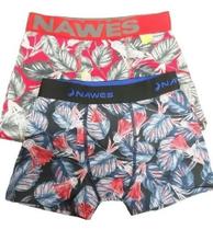 Kit 2 Cuecas Boxer Nawes Estampadas Microfibra Conforto N23