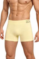 Kit 2 Cuecas Boxer Poliamida Sem Costura Amarela Final D/Ano Cor:AmarelaTamanho:G