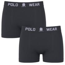 Kit 2 Cuecas Boxer Polo Wear Basic Infantil