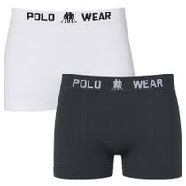 Kit 2 Cuecas Boxer Polo Wear Basic Infantil