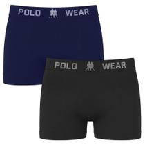 Kit 2 Cuecas Boxer Polo Wear Basic Infantil