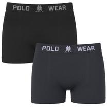 Kit 2 Cuecas Boxer Polo Wear Basic Infantil