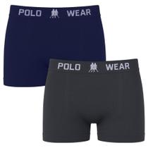 Kit 2 Cuecas Boxer Polo Wear Basic Infantil