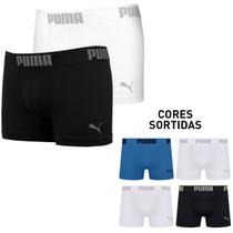 Kit 2 Cuecas Boxer Puma Masculina Box Poliamida Cueca Sem Costura Confortável Adulto Original