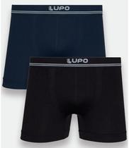 Kit 2 Cuecas Boxer Sem Costura Lupo Masculina Box Microfibra