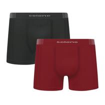Kit 2 Cuecas Boxer Sem Costura Selene Masculino Adulto 11190 Kit 2 Cuecas Boxer Sem Costura Selene Masculino Adulto 11190