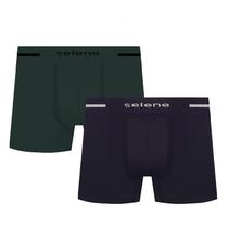 Kit 2 Cuecas Boxer Sem Costura Selene Masculino Adulto 11190 Kit 2 Cuecas Boxer Sem Costura Selene Masculino Adulto 11190