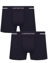 Kit 2 Cuecas Boxer Sem Costura Selene Masculino Adulto 11190