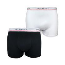 Kit 2 Cuecas Boxers Infantil Box Algodão Cotton Conforto - Try Basics