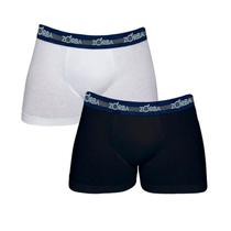 Kit 2 Cuecas Branco/Preto Zorba 0702 Boxer