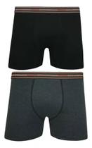 Kit 2 Cuecas Lupo Boxer Algodão Elastano Adulto Original Mas