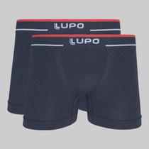 Kit 2 Cuecas Lupo Boxer Fio Texturizado a Ar 00733