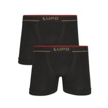 Kit 2 Cuecas Lupo Boxer Microfibra Sem Costura 733-088