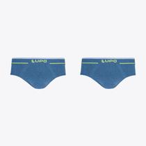 Kit 2 Cuecas Lupo Slip Fio Texturizado Sem Costura 00624-003