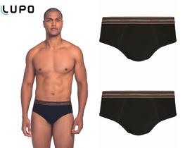 Kit 2 Cuecas Lupo Slip Masculina Algodão Original Underwear