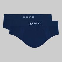 Kit 2 Cuecas Lupo Slip Micromodal Sem Costura 00681
