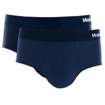 Kit 2 Cuecas Mash Slip Microfibra Risca De Giz 151.02