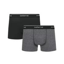 Kit 2 Cuecas Selene Boxer 95% algodao 11450 Kit 2 Cuecas Selene Boxer 95% algodao 11450