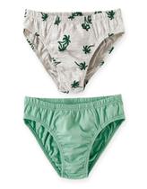 kit 2 Cuecas Slip Kids Pingo Lelê Cinza/Verde