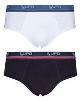 Kit 2 Cuecas Slip Lupo 524-088 Cós Elástico Algodão