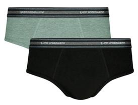 Kit 2 Cuecas Slip Lupo Algodão Masculina Adulto Confortável Kit 2 Cuecas Slip Lupo Algodão Masculina Adulto Confortável