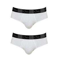 Kit 2 Cuecas Slip Zorba 716 Branco/Branco