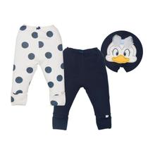 Kit 2 Culote Bebê Menina Suedine Estampado Pato Upi Uli