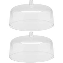 Kit 2 Cúpulas para Prato de Bolo 30cm Tampas Boleira Natural Cozinha Padaria Confeitaria OU Kit 2 Cúpulas para Prato de Bolo 30cm Tampas Boleira Natural Cozinha Padaria Confeitaria OU