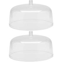 Kit 2 Cúpulas para Prato de Bolo 30cm Tampas Boleira Natural Cozinha Padaria Confeitaria OU Kit 2 Cúpulas para Prato de Bolo 30cm Tampas Boleira Natural Cozinha Padaria Confeitaria OU