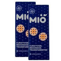 Kit 2 Curativo Redondo Mió Transparente 16 Unidades Kit 2 Curativo Redondo Mió Transparente 16 Unidades