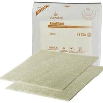Kit 2 Curativos De Fibras Alginato De Calcio Para Feridas Vitamedical