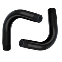 Kit 2 curva 90 de pvc rosca preto 2.1/2" Kit 2 curva 90 de pvc rosca preto 2.1/2"