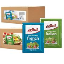 Kit 2 Cx Molho Italian E French Para Salada Ekma 84 Un