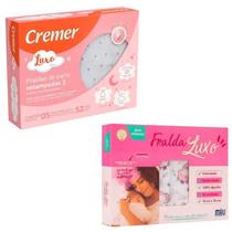 Kit 2 Cx Rosa Fraldas Pano Cremer Minasrey Estampadas Luxo
