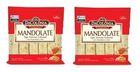 Kit 2 DaColônia Mandolate tipo Torrone Colonial com Mel 240g Kit 2 DaColônia Mandolate tipo Torrone Colonial com Mel 240g