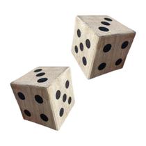 Kit 2 Dados 6 Lados Para Jogos Rpg, Clube, Festa, Jogos Familiares Preto