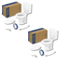 Kit 2 de Bacia com Caixa Acoplada 3/6l Zip Kit 2 de Bacia com Caixa Acoplada 3/6l Zip