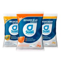 Kit 2 decantador 2kg + 1 elevador de ph para piscina Kit 2 decantador 2kg + 1 elevador de ph para piscina