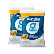 Kit 2 Decantador De Impuresas Sulfato 2 Kg Suall Aluminio