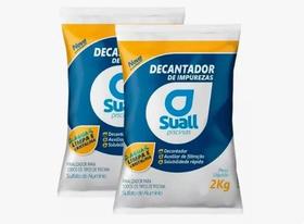 Kit 2 Decantador De Impuresas Sulfato 2 Kg Suall Aluminio