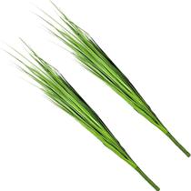 Kit 2 Decoração Folhagem Capim Verde Artificial Natal 110cm