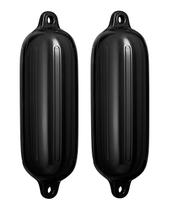 Kit 2 Defensa Inflável Polyform Preta G5 21,5X70,5 cm Lancha