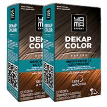 Kit 2 DekapColor Yama Removedor De Coloração Capilar Cabelo Profissional Sem Amonia 120ml