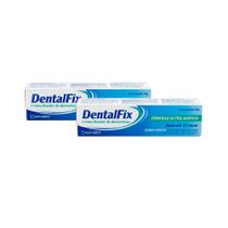 Kit 2 DentalFix Creme Fixador de Dentaduras Sabor Menta 20g
