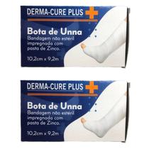 Kit 2 Derma-Cure Plus Bota de Unna Curativo 10,2cm x 9,2m Bandagem Cicatrizante impregnada com pasta de Zinco Unicenter