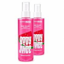 Kit 2 Dermachem Body Splash Body Juice Melancia 200ml Kit 2 Dermachem Body Splash Body Juice Melancia 200ml