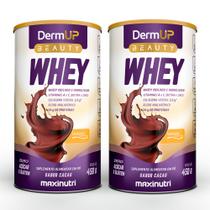 Kit 2 DermUp Beauty Whey Sabor Cacau 450g Maxinutri Kit 2 DermUp Beauty Whey Sabor Cacau 450g Maxinutri