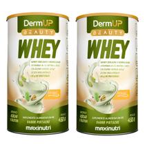 Kit 2 DermUp Beauty Whey Sabor Pistache 450g Maxinutri Kit 2 DermUp Beauty Whey Sabor Pistache 450g Maxinutri