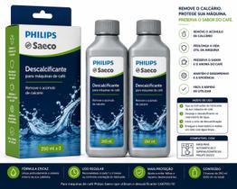Kit 2 Descalcificante Cafeteira Philips Saeco 250ml Kit 2 Descalcificante Cafeteira Philips Saeco 250ml